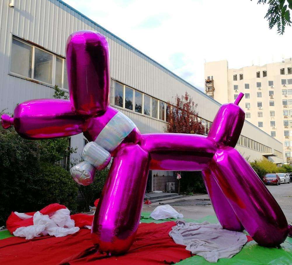 Outdoor Inflatable Rainbow Reflective Dog Prop Meichen Festival Event Decoration Inflatable Factory Direct Supply