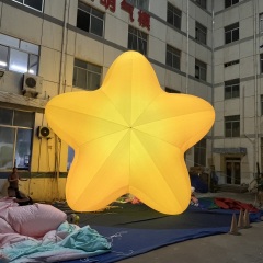 Giant Illuminated Star Inflatable Sculpture for Mall Display Decoration | OEM Inflatable Factory