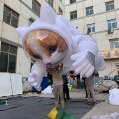 Custom Astronaut Cat Inflatable Decoration for Mall Display Decoration | Professional Inflatable Factory Manufacturer