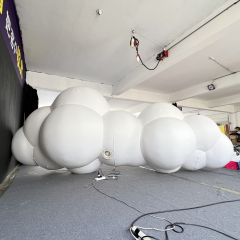 Custom LED Hanging Cloud Inflatable Decoration for Mall Event Display Decoration | Professional Inflatable Factory Manufacturer