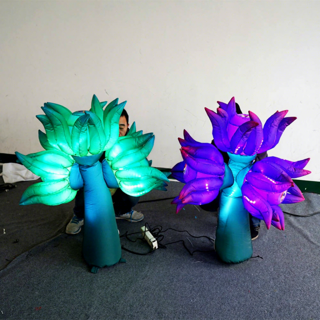 Custom LED Coral Flower Inflatable Decoration for Mall Display Decoration | Professional Inflatable Factory Manufacturer