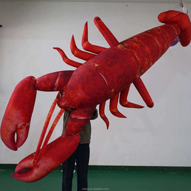 LED Illuminated Lobster Inflatable Sculpture for Mall Display Decoration | OEM Inflatable Factory