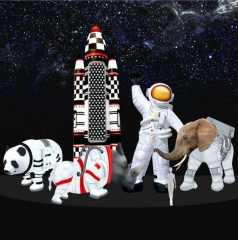 Custom LED Astronaut Family Inflatable Decoration for Event Display Decoration | Professional Inflatable Factory