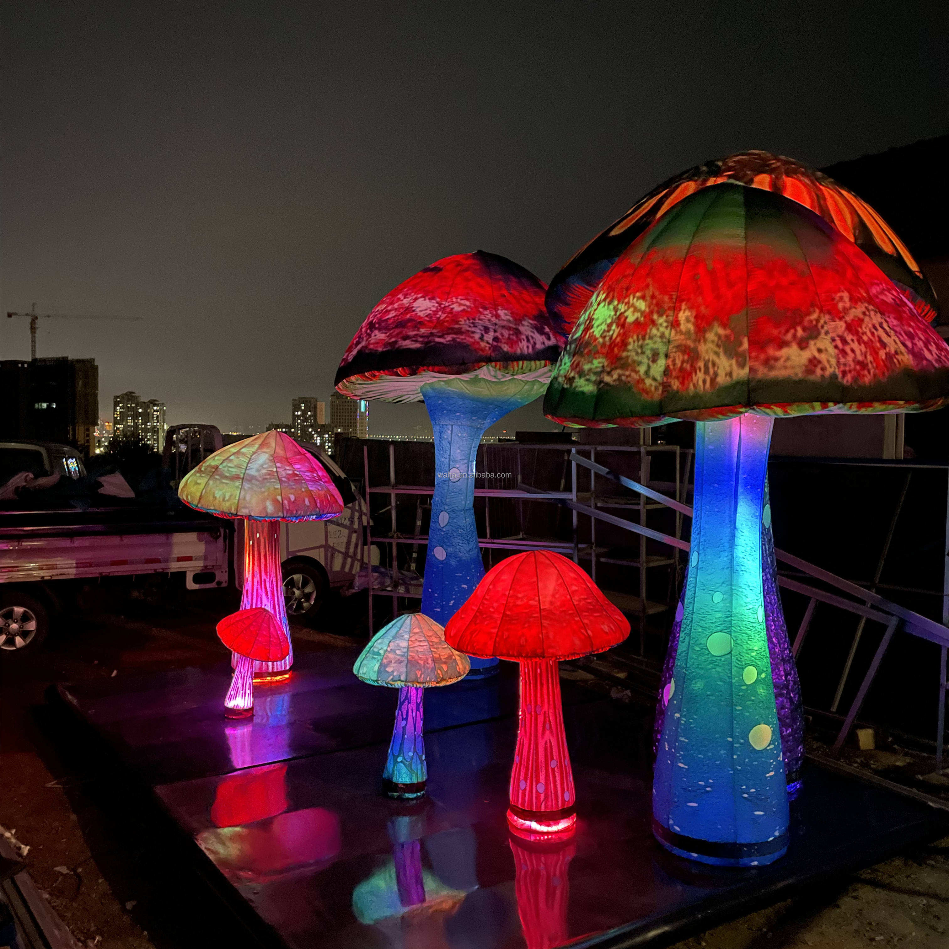 Outdoor Inflatable Fairy Tale Mushroom House Prop Meichen Theme Park Event Decoration Inflatable Factory Direct Supply