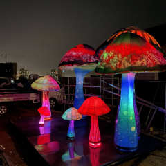 Outdoor Inflatable Fairy Tale Mushroom House Prop Meichen Theme Park Event Decoration Inflatable Factory Direct Supply