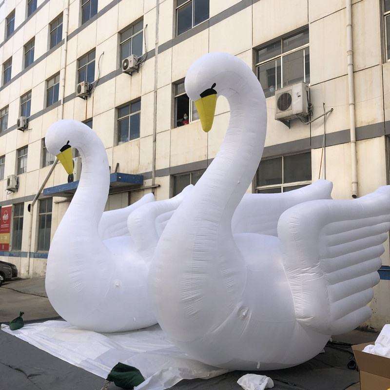 Custom Inflatable Swan Sculpture Meichen Commercial Promotion Event Display Inflatable Factory Direct Supply