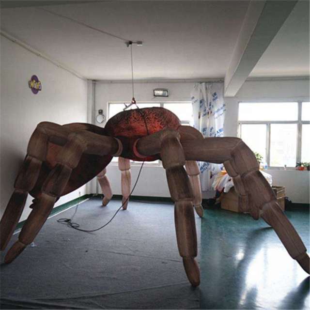 Custom LED Giant Realistic Spider Inflatable Decoration for Halloween Display Decoration | Professional Inflatable Factory