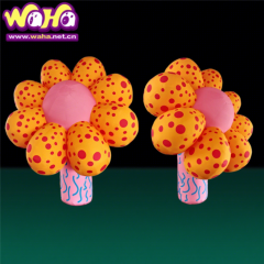 Custom Cute Chubby Flower Inflatable Decoration for Mall Display Decoration | Professional Inflatable Factory Manufacturer