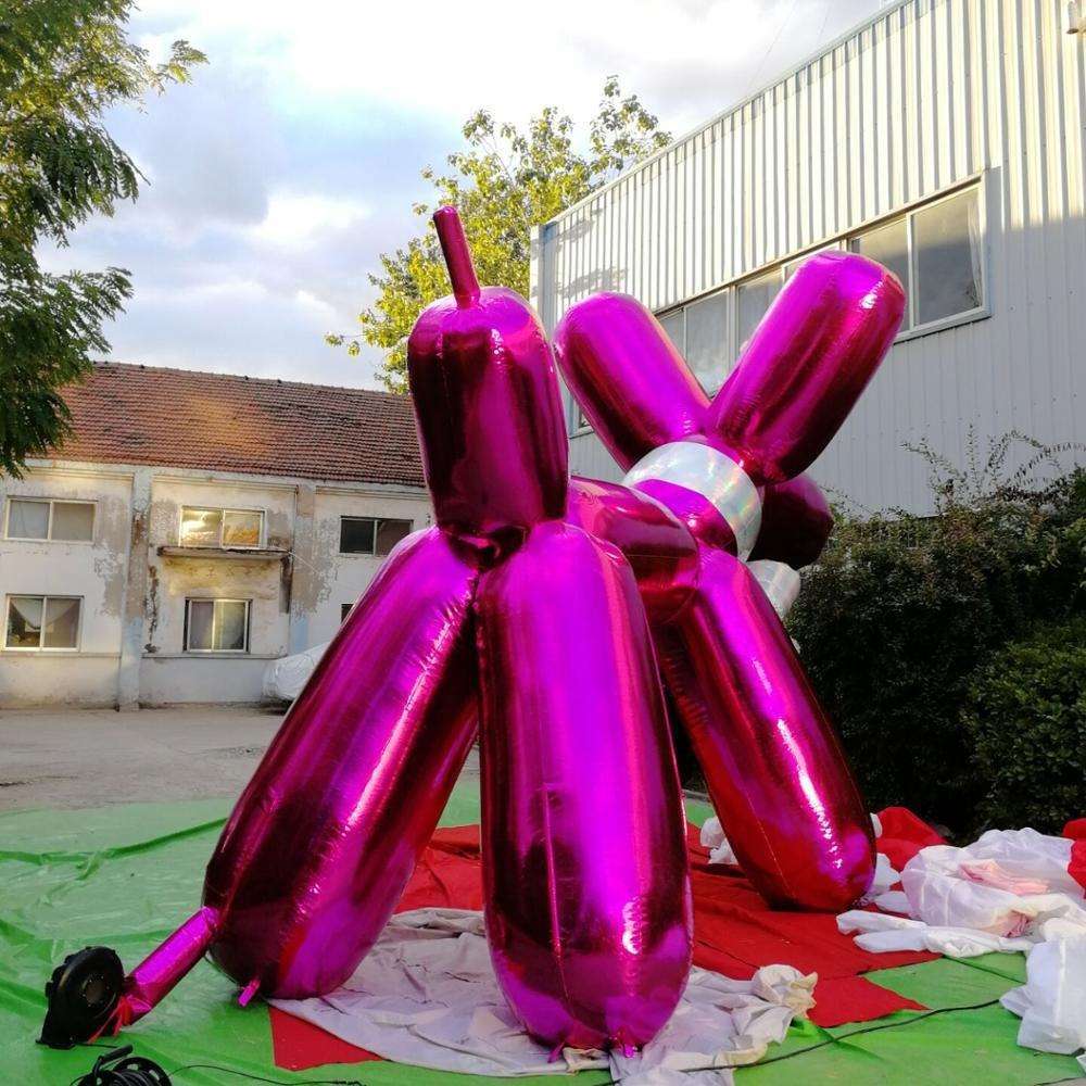 Outdoor Inflatable Rainbow Reflective Dog Prop Meichen Festival Event Decoration Inflatable Factory Direct Supply