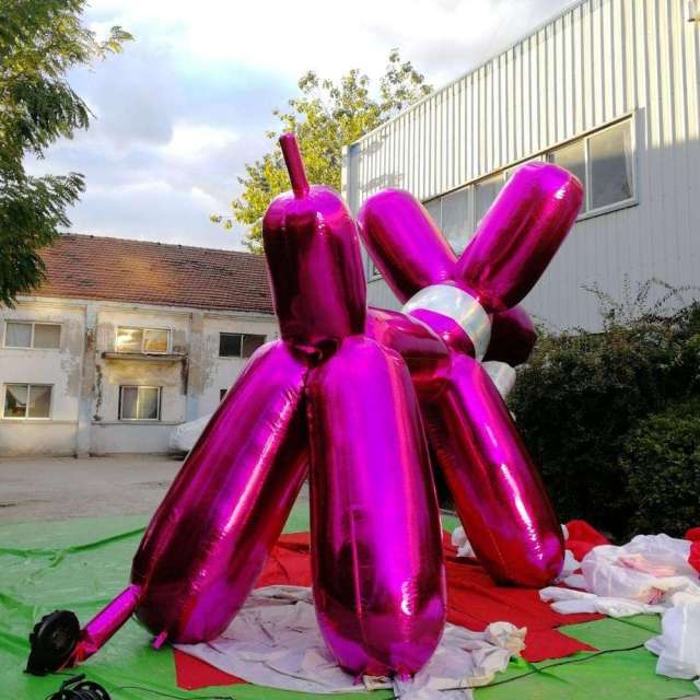 Outdoor Inflatable Rainbow Reflective Dog Prop Meichen Festival Event Decoration Inflatable Factory Direct Supply