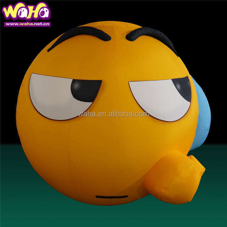 Custom Smiley Bean Face Inflatable Mascot for Exhibition Display Decoration | Direct Inflatable Factory