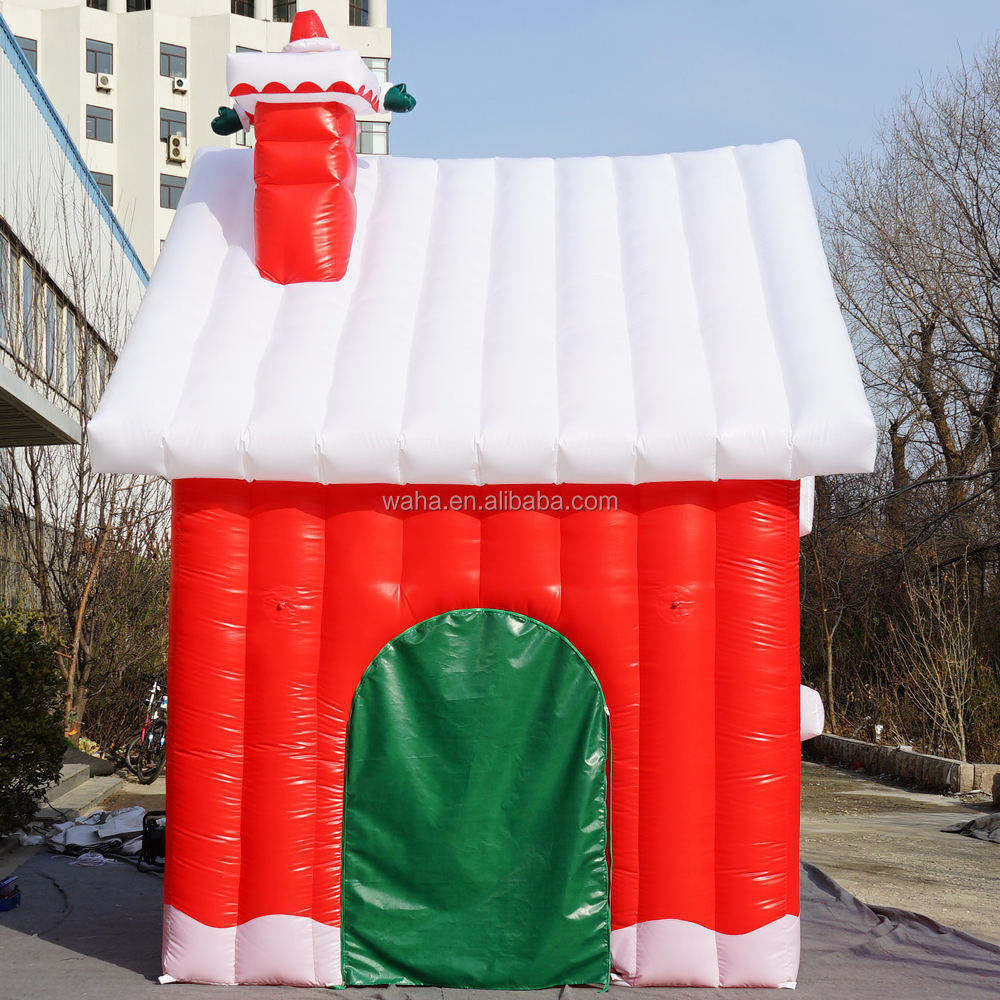 Outdoor Inflatable Christmas House Prop Meichen Christmas Party Event Decoration Inflatable Factory Direct Supply