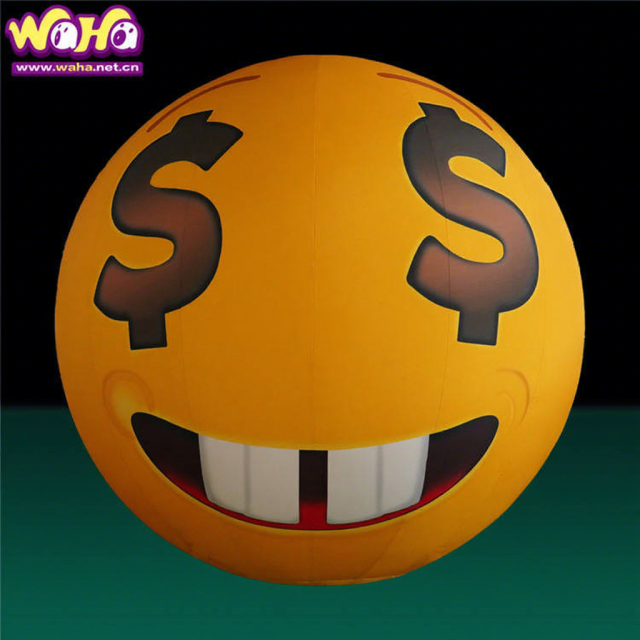 Custom Soybean Face Inflatable Decoration for Mall Display Decoration | Professional Inflatable Factory Manufacturer