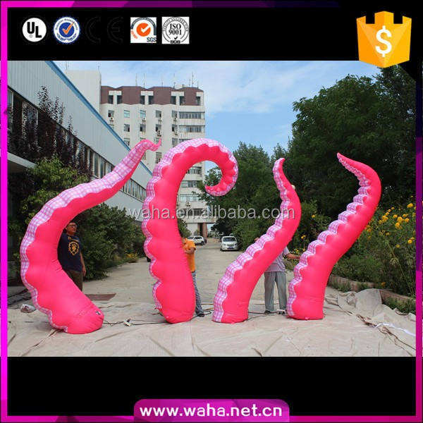 LED Illuminated Octopus Tentacle Inflatable Sculpture for Mall Display Decoration | OEM Inflatable Factory
