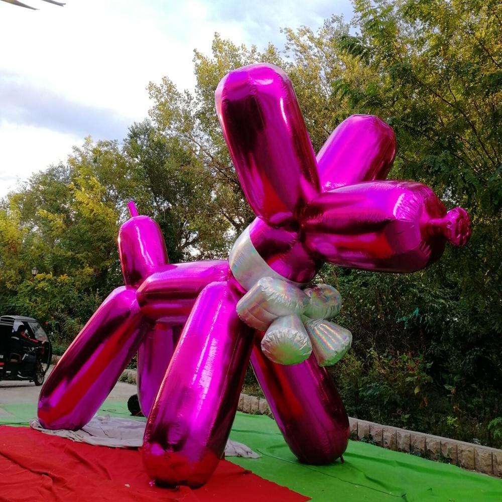 Outdoor Inflatable Rainbow Reflective Dog Prop Meichen Festival Event Decoration Inflatable Factory Direct Supply