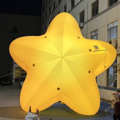 Giant Illuminated Star Inflatable Sculpture for Mall Display Decoration | OEM Inflatable Factory