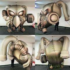 Custom Inflatable Futuristic Gas Mask Sculpture Meichen Exhibition Event Promotion Inflatable Factory Direct Supply