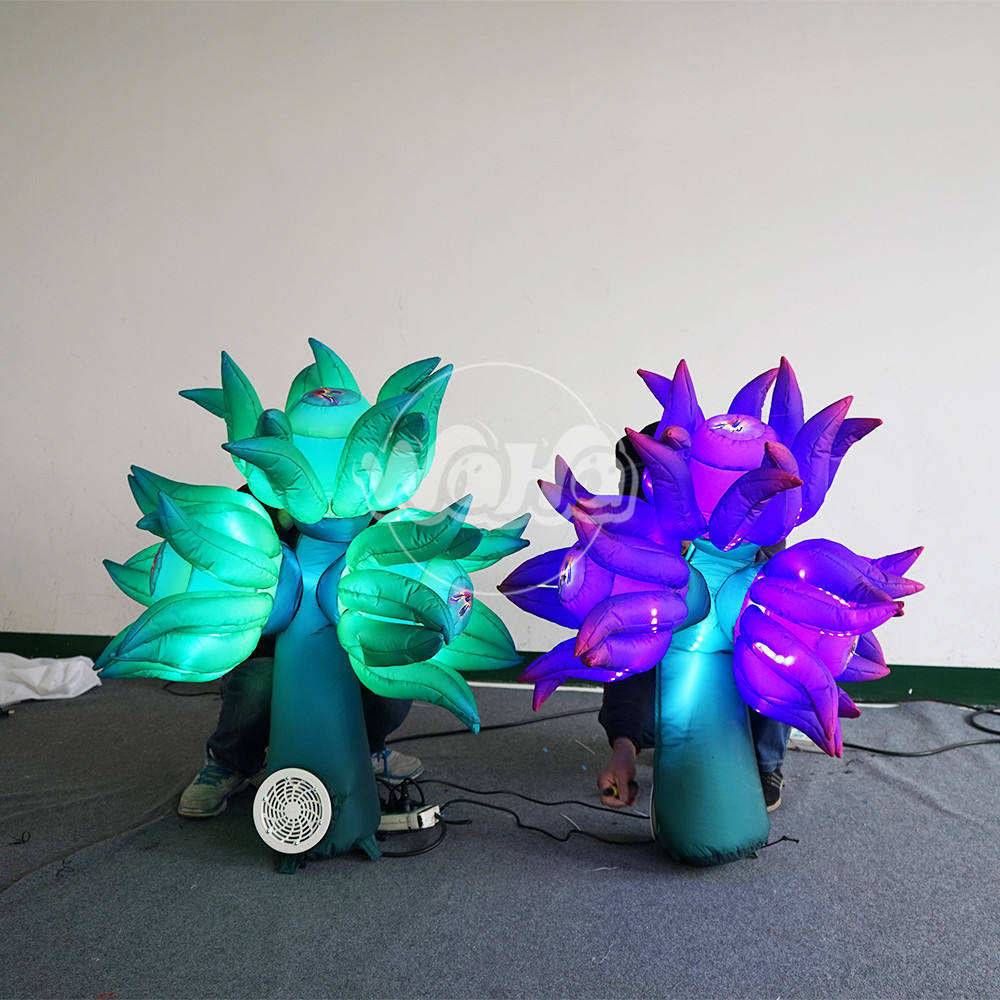 Custom LED Coral Flower Inflatable Decoration for Mall Display Decoration | Professional Inflatable Factory Manufacturer