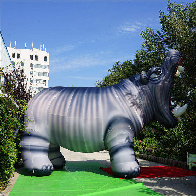Inflatable Hippo Decoration Meichen Outdoor Event Display Advertising Inflatable Factory Direct Supply