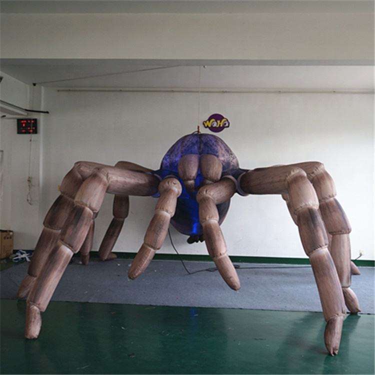 Custom LED Giant Realistic Spider Inflatable Decoration for Halloween Display Decoration | Professional Inflatable Factory