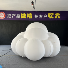 Custom LED Hanging Cloud Inflatable Decoration for Mall Event Display Decoration | Professional Inflatable Factory Manufacturer