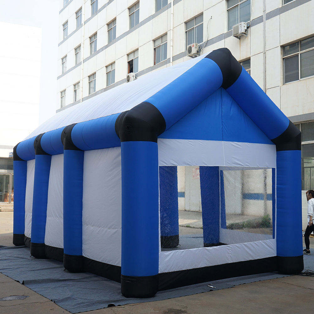 Giant Blue House Inflatable Dome Tent for Festival Display Decoration | OEM Inflatable Factory