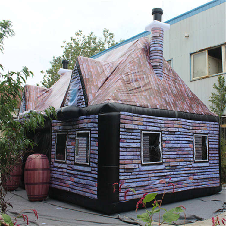 Giant Inflatable Log Cabin Model Meichen Exhibition Event Decoration Inflatable Factory Direct Supply