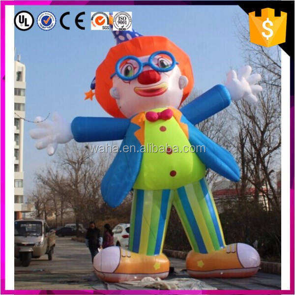 Giant Inflatable Circus Clown Model Meichen Carnival Event Decoration Inflatable Factory Direct Supply