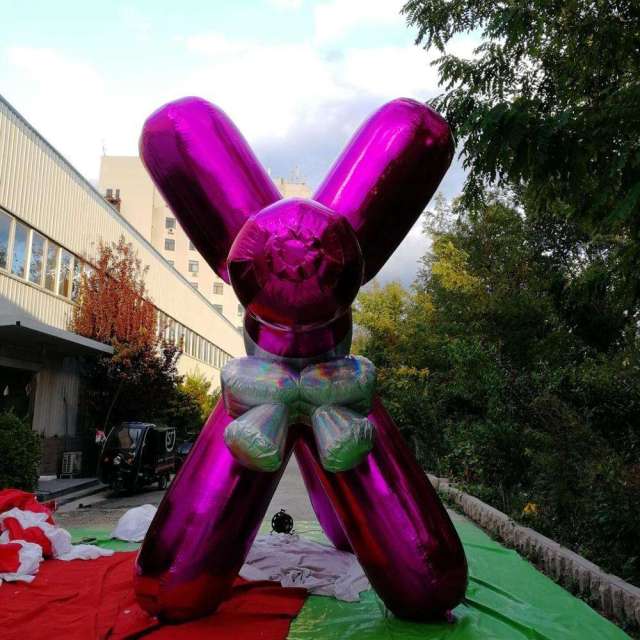 Outdoor Inflatable Rainbow Reflective Dog Prop Meichen Festival Event Decoration Inflatable Factory Direct Supply