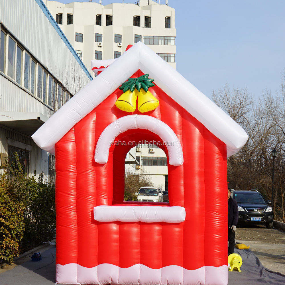 Outdoor Inflatable Christmas House Prop Meichen Christmas Party Event Decoration Inflatable Factory Direct Supply