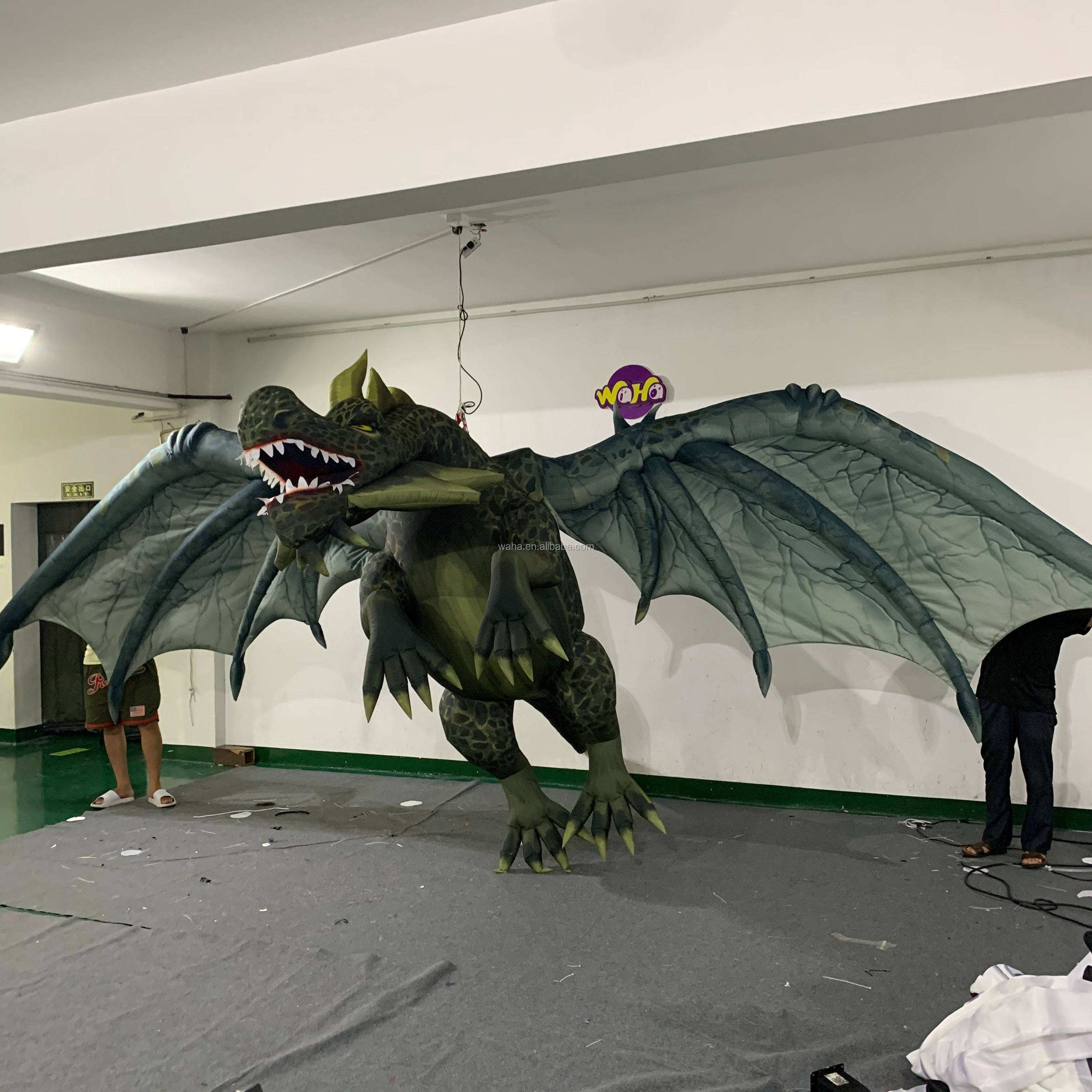LED Hanging Inflatable Western Dragon Light up Decoration Meichen Night Event Advertising Inflatable Factory Direct Supply