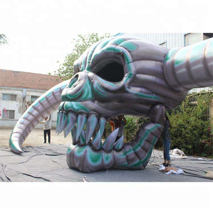 Giant Inflatable Halloween Skull Head Decoration Meichen Haunted Event Display Inflatable Factory Direct Supply