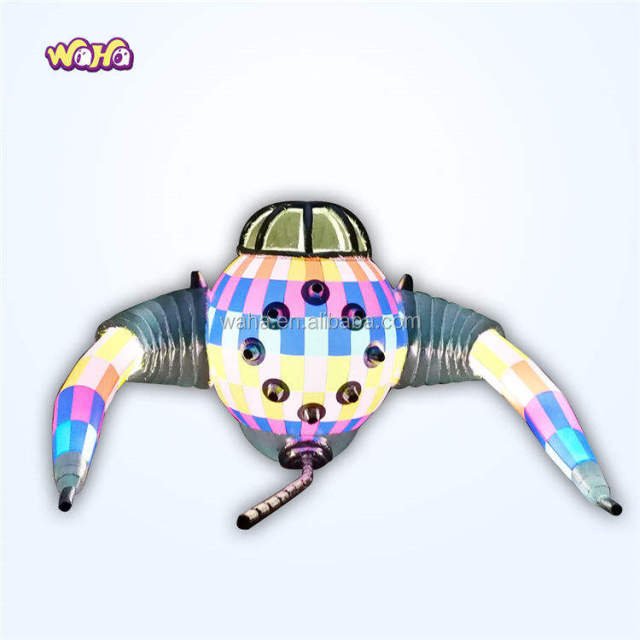Custom LED Futuristic Spaceship Inflatable Decoration for Event Display Decoration  Professional Inflatable Factory Manufacturer
