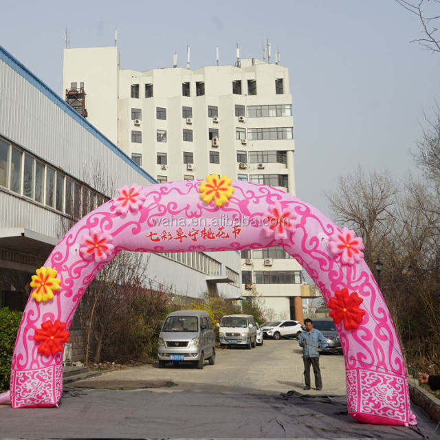 Custom Pink Entrance Inflatable Arch for Festival Event Display Decoration | Direct Inflatable Factory