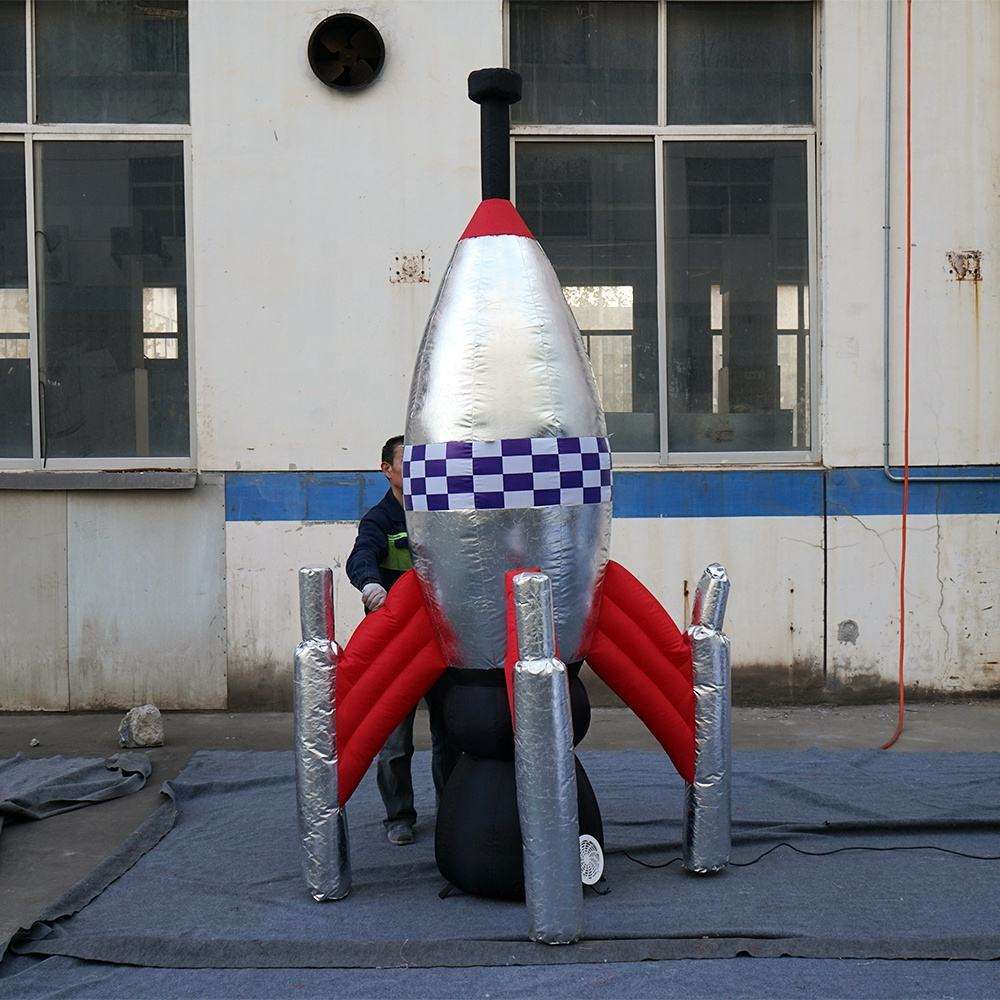 Inflatable Space Rocket Prop Meichen Exhibition Event Advertising Inflatable Factory Direct Supply