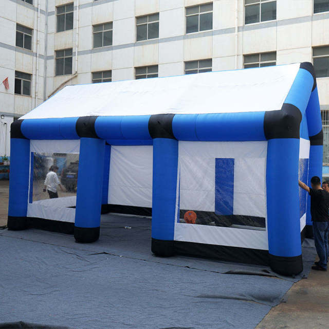 Giant Blue House Inflatable Dome Tent for Festival Display Decoration | OEM Inflatable Factory