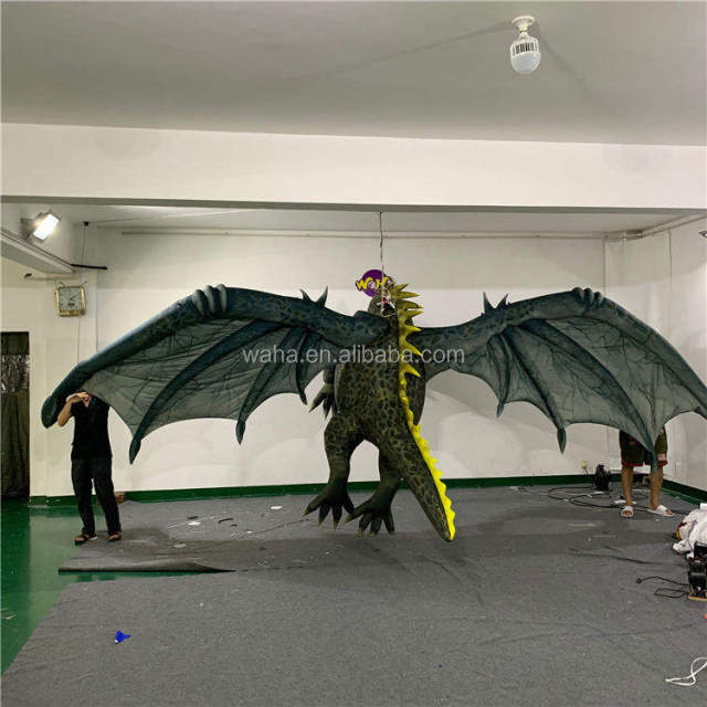 LED Hanging Inflatable Western Dragon Light up Decoration Meichen Night Event Advertising Inflatable Factory Direct Supply
