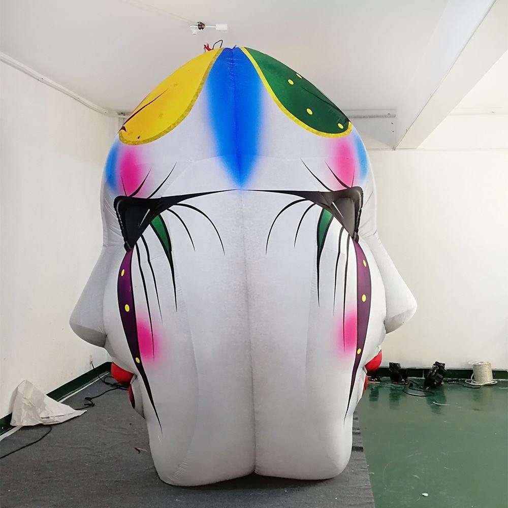 LED Illuminated Carnival Mask Inflatable Sculpture for Festival Display Decoration | OEM Inflatable Factory