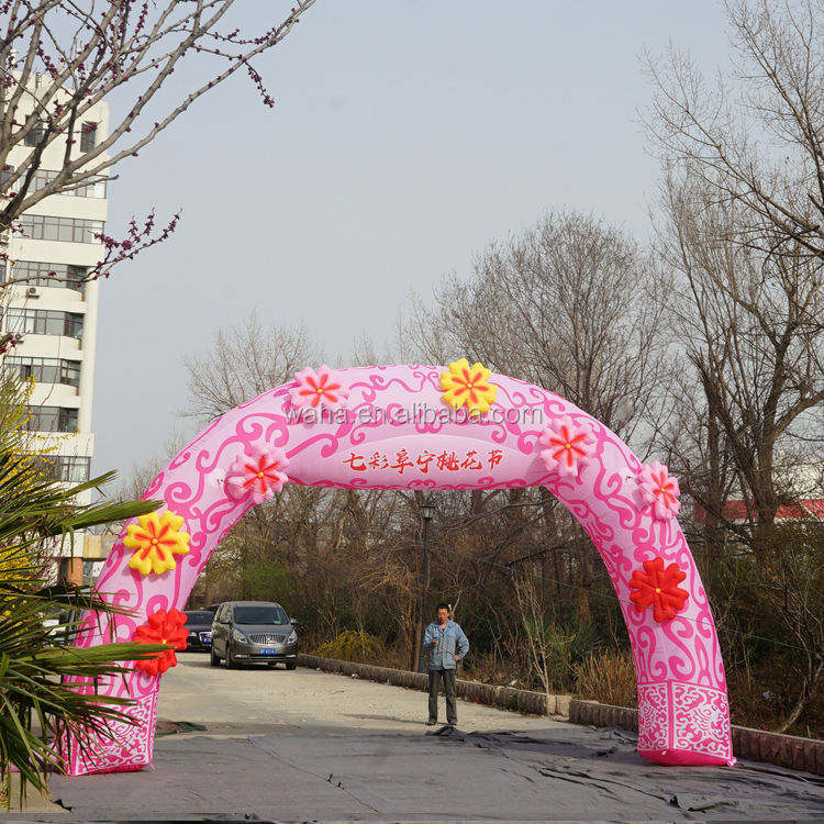 Custom Pink Entrance Inflatable Arch for Festival Event Display Decoration | Direct Inflatable Factory