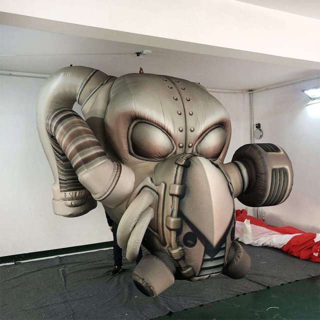 Custom Inflatable Futuristic Gas Mask Sculpture Meichen Exhibition Event Promotion Inflatable Factory Direct Supply