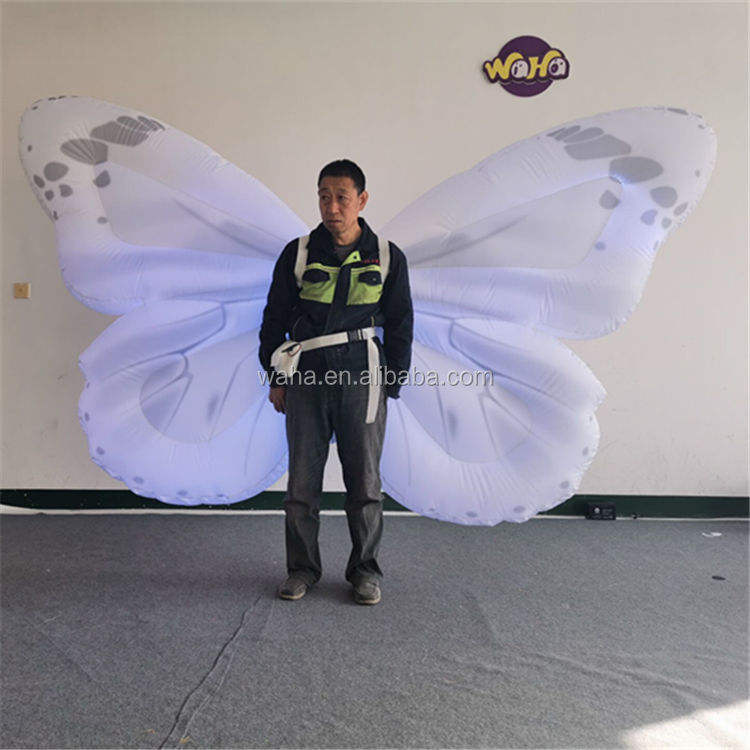 Glowing Inflatable Butterfly Costume Meichen Carnival Parade Entertainment Inflatable Factory Direct Supply