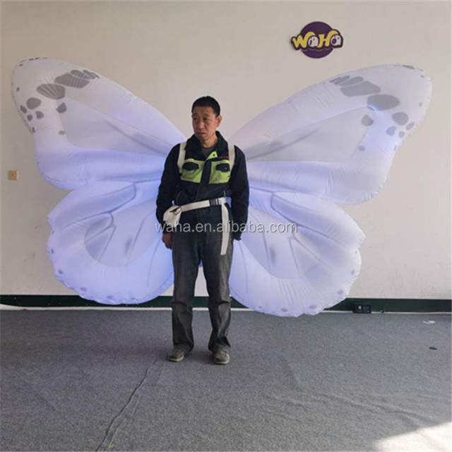 Glowing Inflatable Butterfly Costume Meichen Carnival Parade Entertainment Inflatable Factory Direct Supply