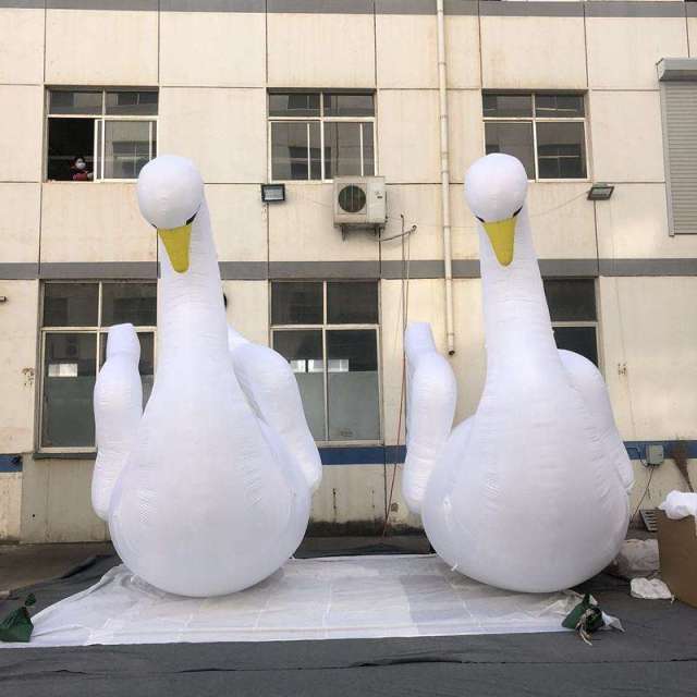 Custom Inflatable Swan Sculpture Meichen Commercial Promotion Event Display Inflatable Factory Direct Supply