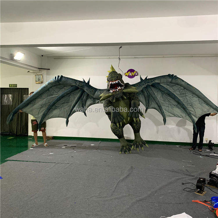LED Hanging Inflatable Western Dragon Light up Decoration Meichen Night Event Advertising Inflatable Factory Direct Supply