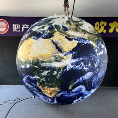 Custom Giant Earth Globe Inflatable Sculpture for Exhibition Mall Display Decoration Professional Inflatable Factory Manufacture