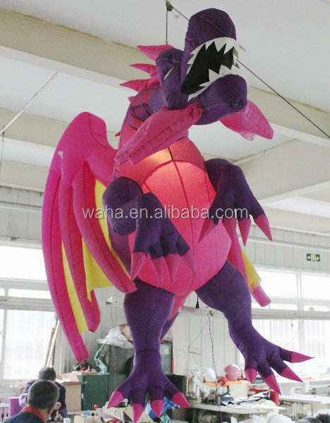 Hanging Inflatable Red Fantasy Dragon Decoration Meichen Ceiling Event Display Inflatable Factory Direct Supply