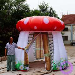 Outdoor Inflatable Fairy Tale Mushroom House Prop Meichen Theme Park Event Decoration Inflatable Factory Direct Supply