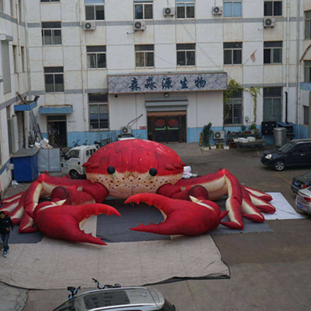 Realistic Ocean Crab Inflatable Sculpture for Festival Display Decoration | OEM Inflatable Factory