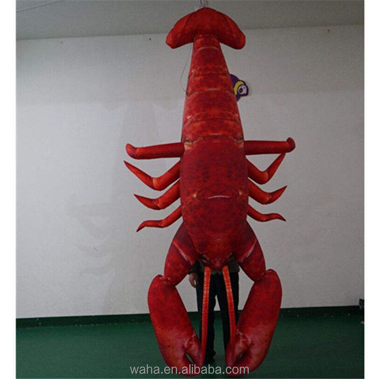LED Illuminated Lobster Inflatable Sculpture for Mall Display Decoration | OEM Inflatable Factory
