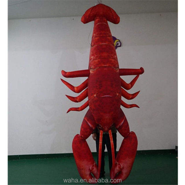LED Illuminated Lobster Inflatable Sculpture for Mall Display Decoration | OEM Inflatable Factory